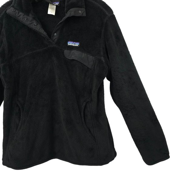 Patagonia Re-Tool Snap T Fleece Pullover Jacket Womens Medium 25442 Black - Picture 12 of 16